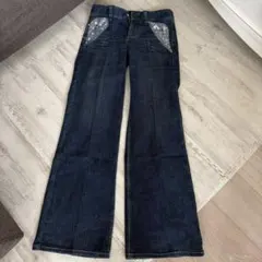 【新品】TO BE CHIC スパンコール フレア デニム42のサムネイル