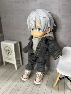 saleダークグレー　コーデュロイセットアップ