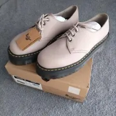 Dr. Martens ベージュ レザー 厚底シューズ　デカサイ　レア？