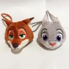 ディズニー ズートピア ファンキャップ キーチェーン ニック ジュディ
