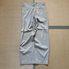 EDWIN ベージュ チノパン ストレートカット