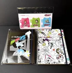 ロルバーン ポケット付メモL パワーパフガールズB・C ブックマークセット
