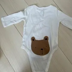 クマの顔プリントロンパース　ベビーギャップ　3〜6ヶ月