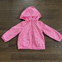 baby GAP フード付きジャケット ピンク 花柄 4歳 105cmのサムネイル