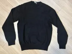 ユニクロ　クルーネック　メンズ　カシミヤ100%ニット　ブラック　Mサイズ