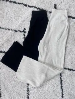 UNIQLO ウォッシャブルニットリブパンツ 2色セット Lサイズ