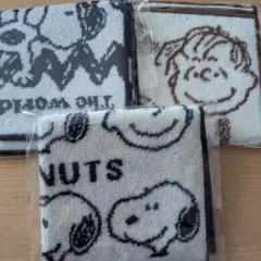 スヌーピータオルハンカチ3枚セット