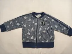 ニットプランナーKPBOY　星柄パーカー ネイビー