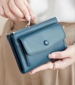 二つ折り財布 ブルー SHEIN 最終お値下げのサムネイル