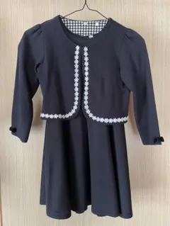 女の子 黒 フォーマル ワンピース