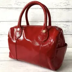 ✨希少✨russet ラシット　ハンドバッグ エナメル　希少モデル ミニボストンのサムネイル