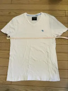 Abercrombie & Fitch ホワイト Vネック Tシャツ S