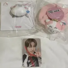 funny TREASURE リボントレカ　ジョンファン　シュシュ　ピンバッジ