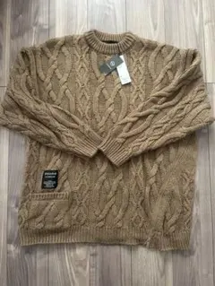 GU✖️UNDERCOVER ケーブルニットセーター XL ベージュ