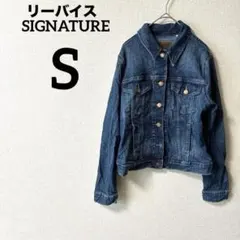 ★良好✨リーバイス シグネチャー デニムジャケット Gジャン S 濃紺