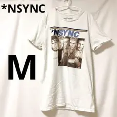 NSYNC ホワイト Tシャツ Mサイズ　バンドTシャツ オフィシャル