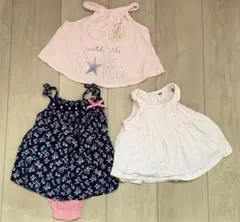 ベビーザらスロンパース& オールドネイビー　 タンクトップ2枚　計3枚セット
