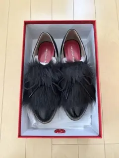 【新品未使用】ORiental TRaffic ファー付きローファー ブラック