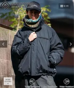 黒 GORE-TEX WINDSTOPPER　ダウンジャケット LEVEL7のサムネイル