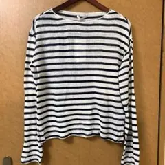 【完売品】ZARA ザラ ストライプリネンブレンド ニットセーター Sサイズ