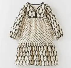 ZARA 花柄・ドット柄 ワンピース 128cm
