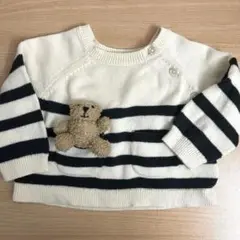 【GAP】クマのぬいぐるみ付きニットセーター 60cm