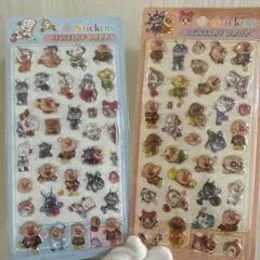 アニメキャラクター ステッカー硬いシールセット 2シート