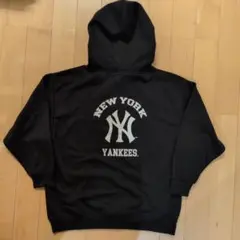 新品　サイズLL　ニューヨークヤンキース　パーカー　メジャー公式　ブラック