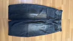 ダークグレー バギーデニム