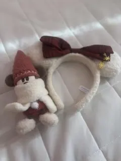 ミッキーキャラクター付きカチューシャ リルリンリン付き