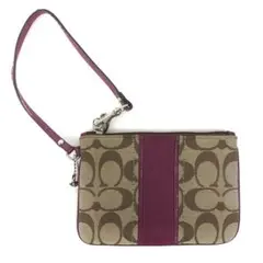 M08/016 COACH コーチ ポーチ シグネチャー柄