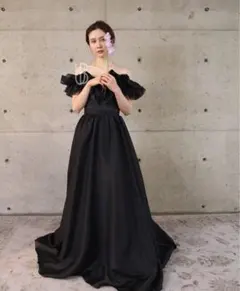 アーバンブランシュ　ブラックドレス　3rdオーナー　二次会ドレス　ウェディング THE URBAN BLANCHE ORIGINAL 】 【NEW】 WEDDING DRESS ウエディング