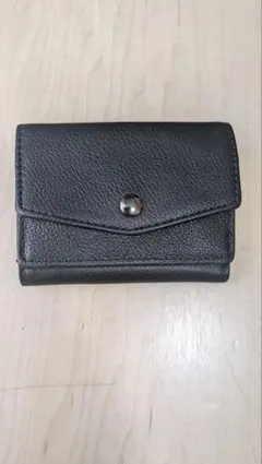 財布 三つ折財布 メンズ コンパクト ブラック