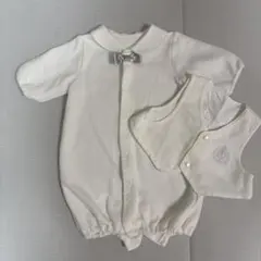 ホワイトセレモニードレス　50-60㎝　新生児　退院着　男の子　女の子