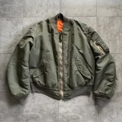 70-80s 民間ALPHA MA-1 フライトジャケット L