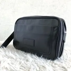 【美品 オールレザー本革】バリー　セカンドバッグ　黒　トレインスポッティング