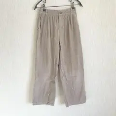 CINEMA CLUB ベージュ コーデュロイワイドパンツ