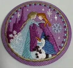 Disney アナと雪の女王 エルサ アナ オラフ 刺繍 缶バッジ ディズニーのサムネイル