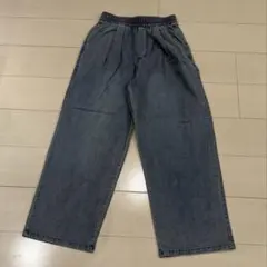 リラックスデニムパンツS