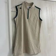 【未使用】DESCENTE ノースリーブシャツ DGWUJA04 ベージュ Mのサムネイル