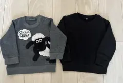 子供服まとめ売り　裏起毛トレーナー2点 ひつじのショーン 他 90 95㎝