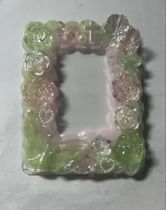 【ハンドメイド】ホイップデコ 黄緑 ピンク