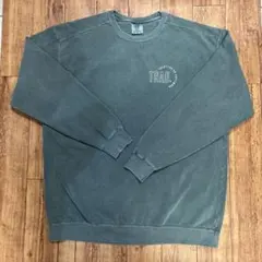 TRAD. プリント入りグレー スウェット