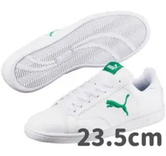 新品未使用 PUMA プーマ スマッシュキャットL 23.5cm 白×緑 正規品