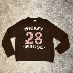 H&Mミッキーマウス セーター Mサイズ ブラウン