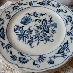 Blue Danube 花柄 皿 約25cm