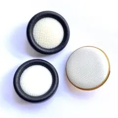 126 特大 ホワイト 昭和レトロボタン ヴィンテージ ハンドメイド素材 パーツ