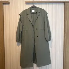 LOWRYSFARM オリーブグリーン ロング丈ジャケット