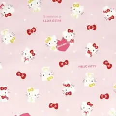 サンリオ オックス生地 ハローキティ さくらんぼ ピンク 約110×50