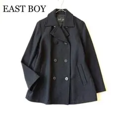 2858y美品　イーストボーイ　ピーコート　チャコールグレー　M ウール